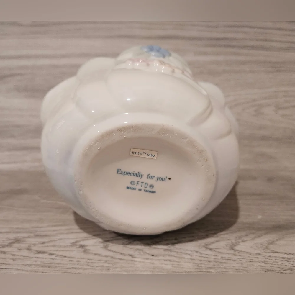 Vintage FTD Pastel Floral Vase/Planter 1992 